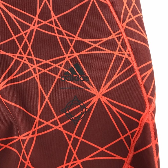 Adidas Rust Orange Climalite Spandex Leggings - Picture 4 of 5